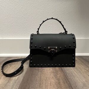 Black Studded Crossbody Bag